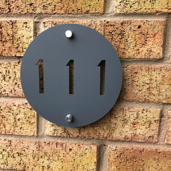 Contemporary Round House Number