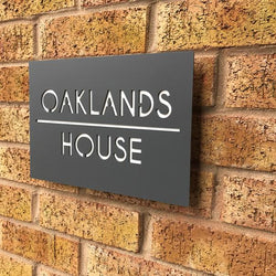 Contemporary House Plaque