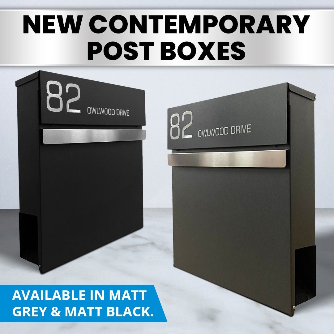 Modern wall mounted postbox - One Of A Kind Design UK